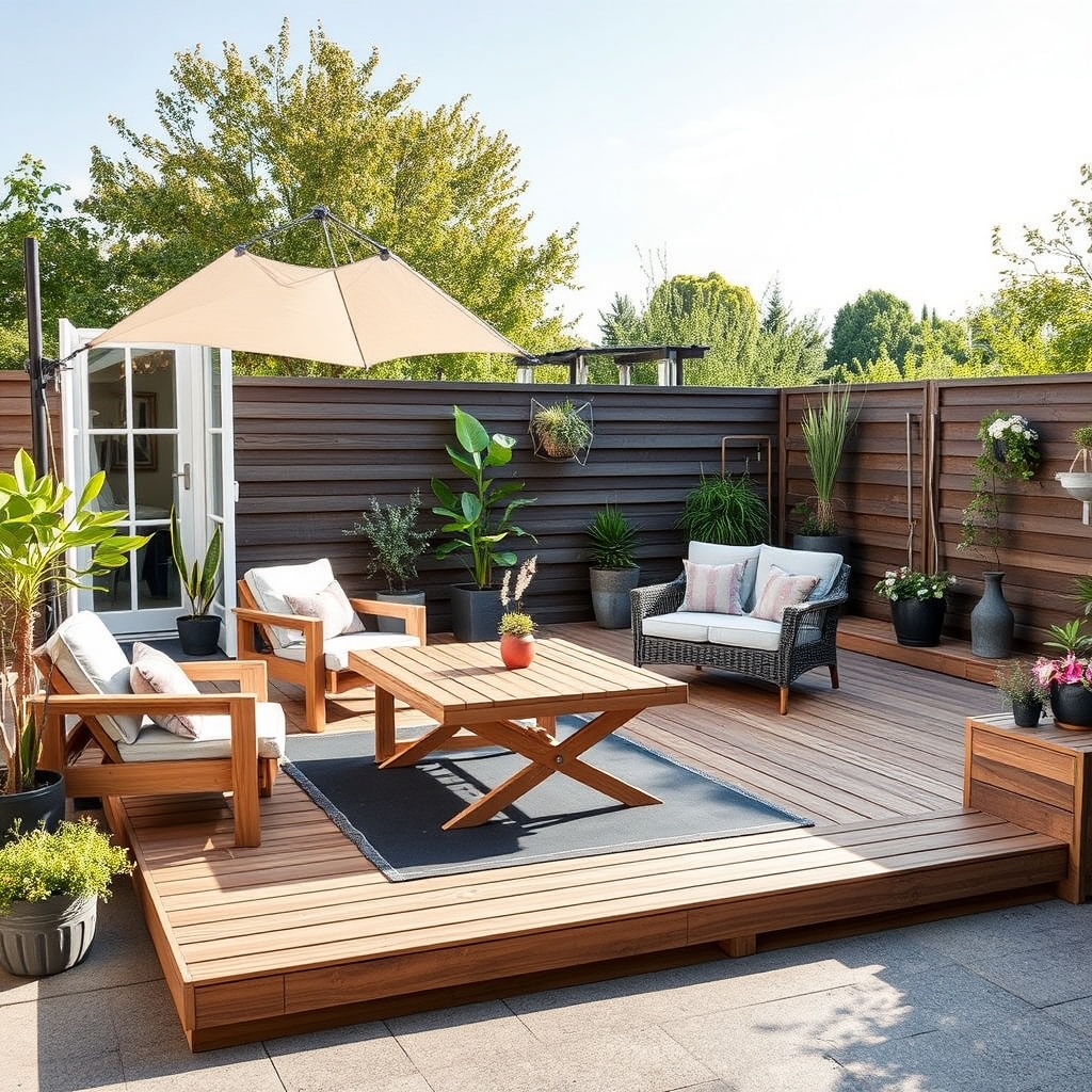 Kit terrasse mobil home prêt à poser